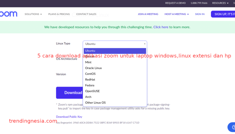 5 cara download aplikasi zoom untuk laptop  windows linux 