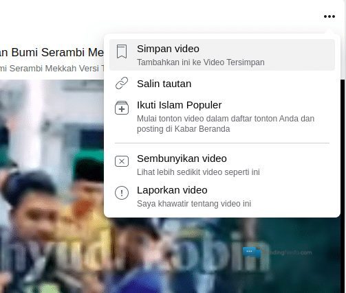 salin tautan video fb