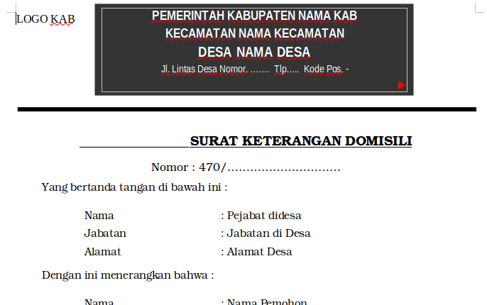 Cara Membuat Surat Keterangan Domisili Syarat Panduan Contoh Biaya