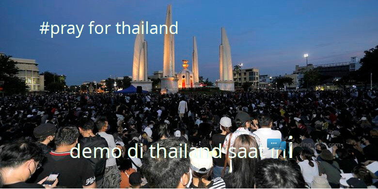 Foto Demo Di Thailand Saat Ini