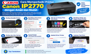 Cara Memperbaiki Printer Canon IP2770 dengan Aman dan Mudah Cara Memperbaiki Printer Canon IP2770 dengan Aman dan Mudah